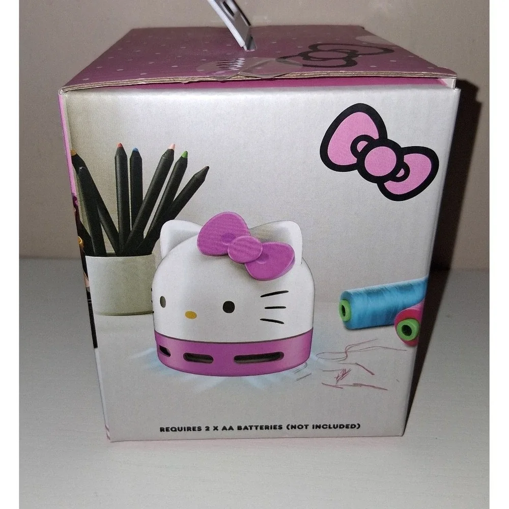 Hello Kitty Desktop Vacuum New in Box Sanrio Mini Desk Crumb Cleaner Pink